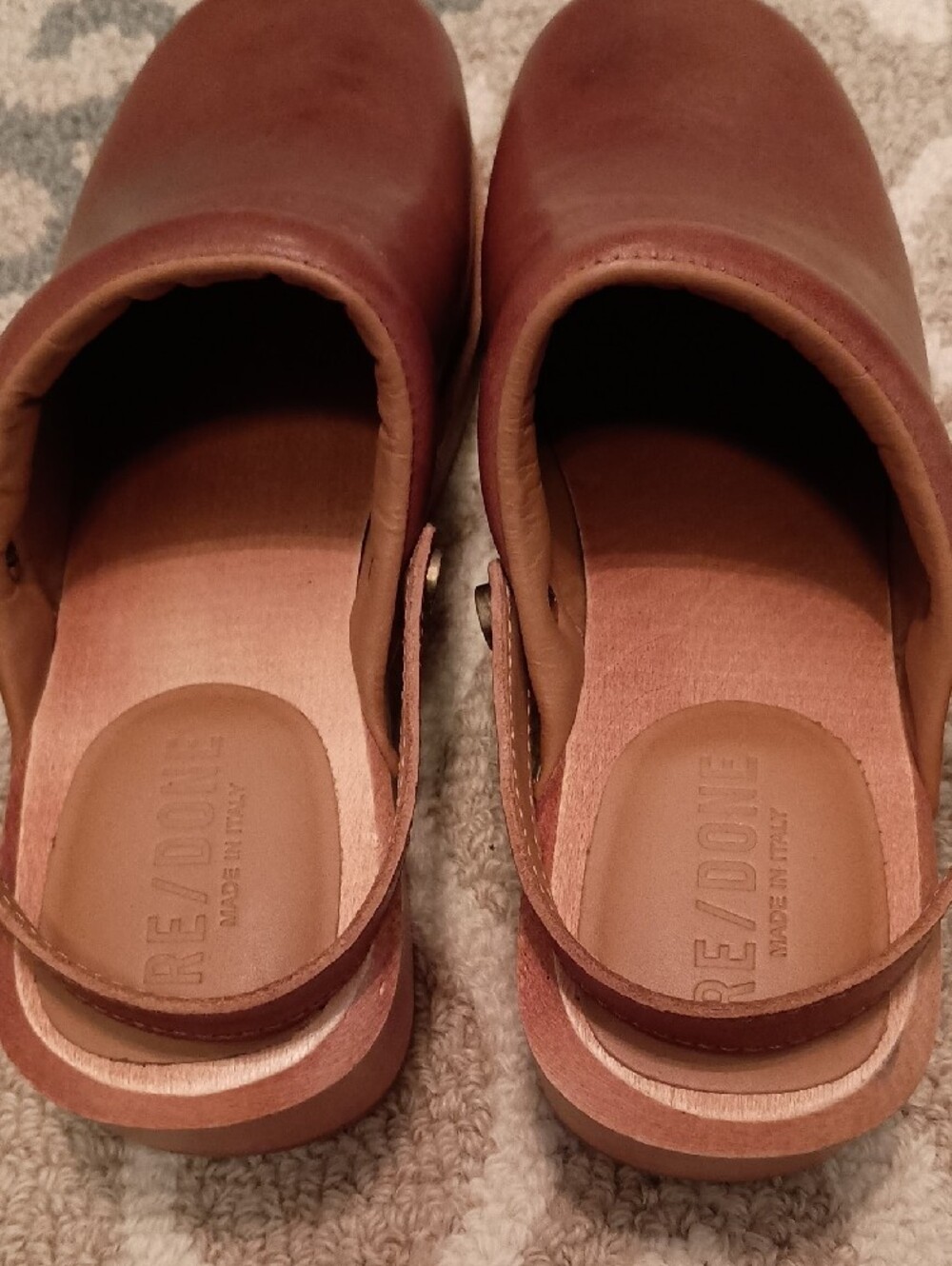 Re/Done Leather Clogs - Picture 2 of 6